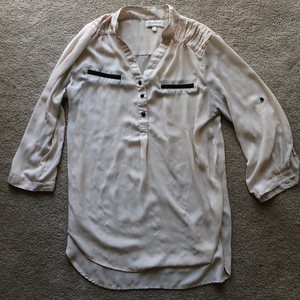 Cream Dressy Top